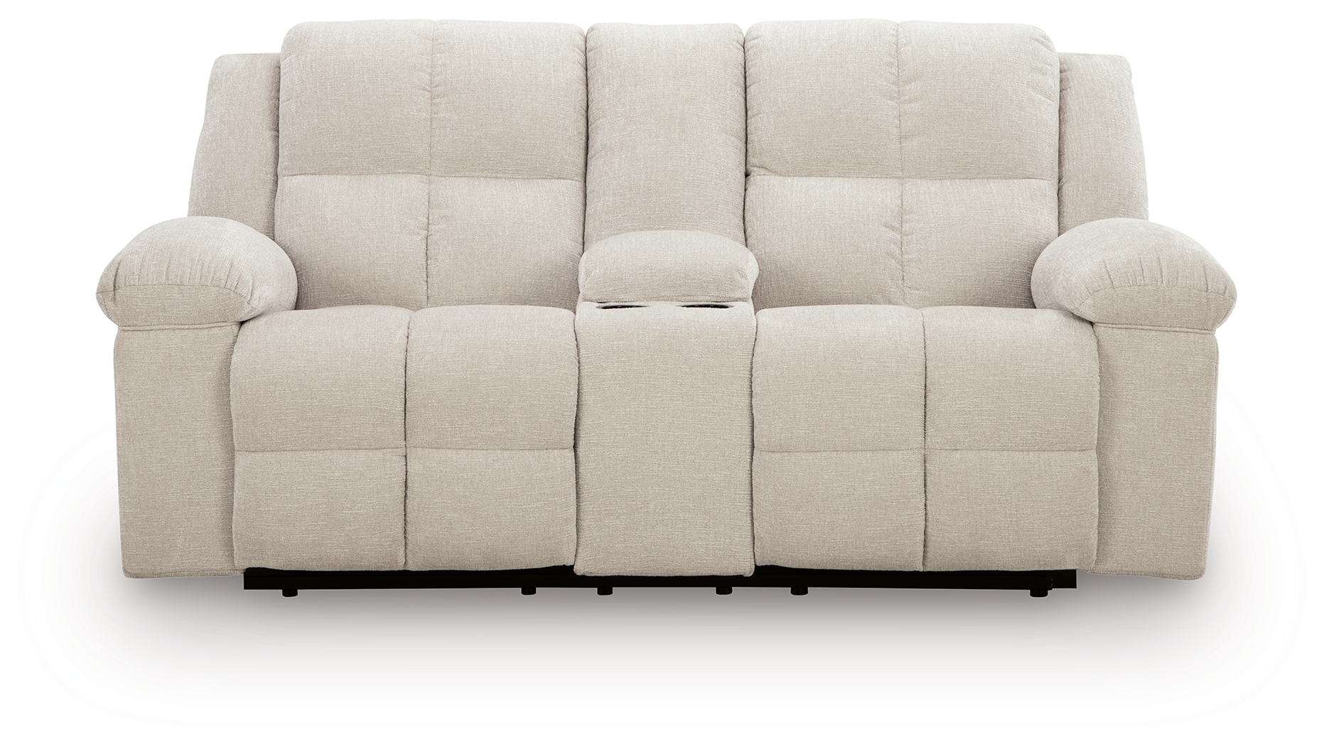 Ashley Orlen Dbl Rec Loveseat W/console