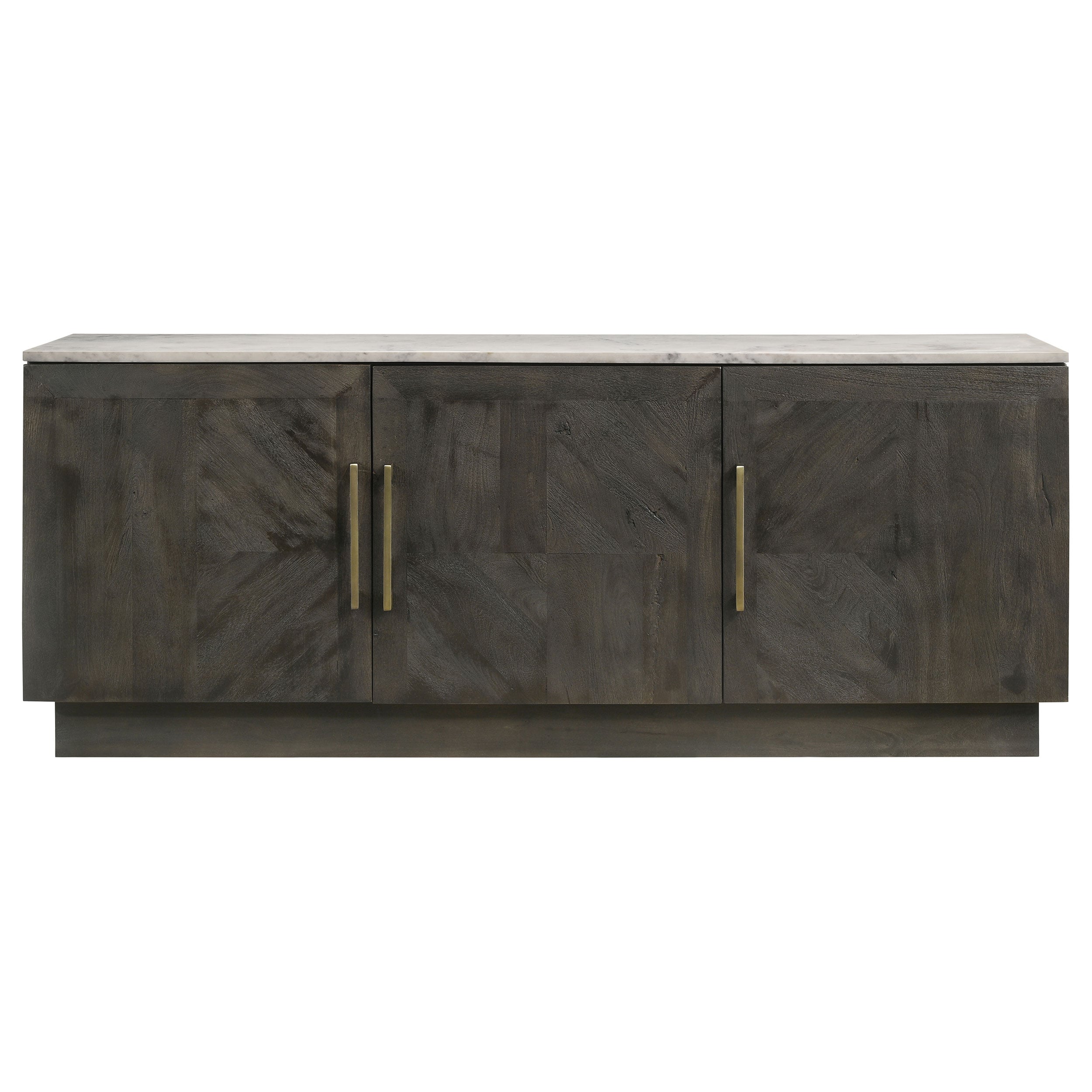 Dennis 3-door Marble Top Sideboard Buffet