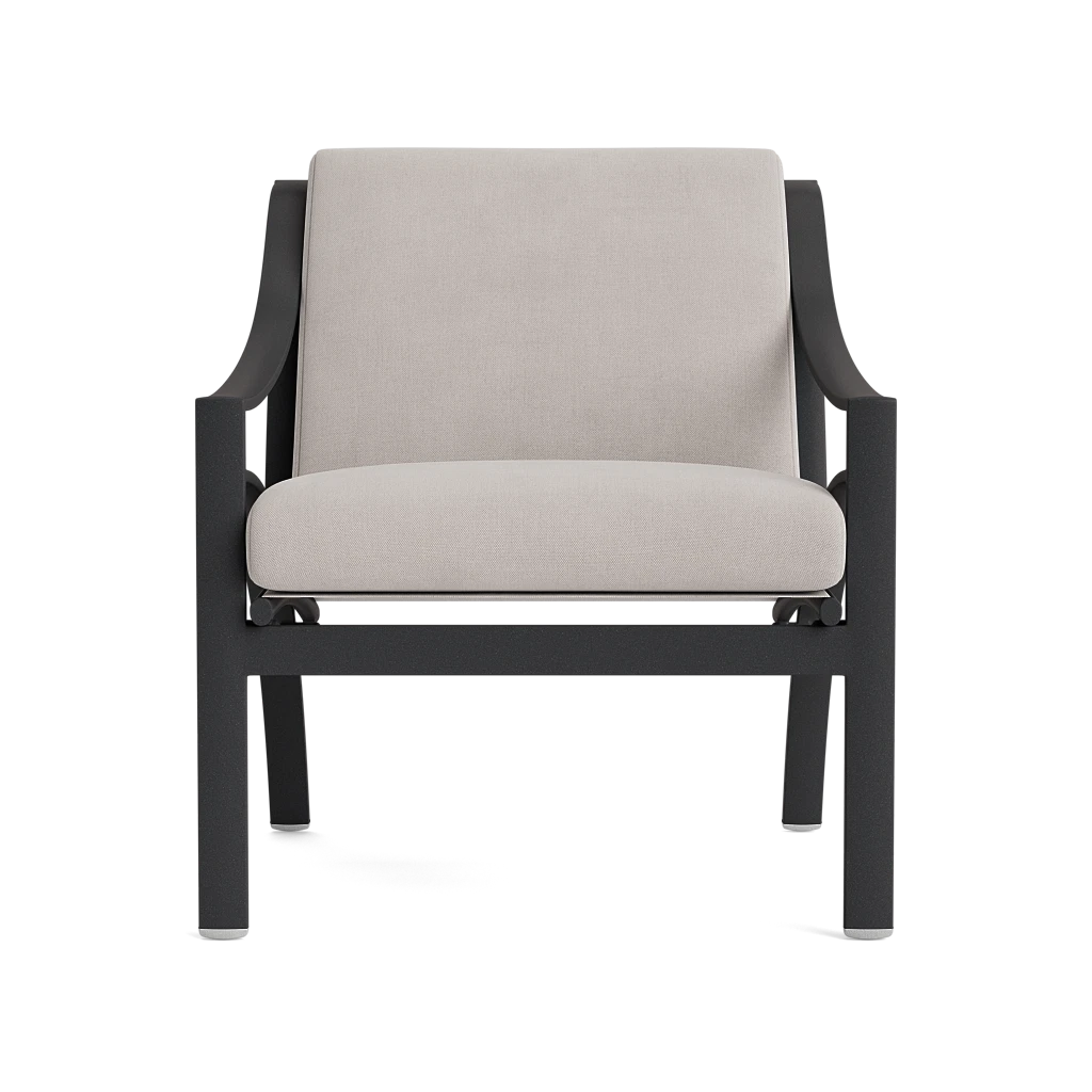 Cushioned Slope-Arm Lounge Chair