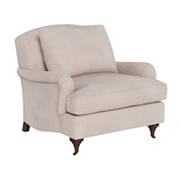 Churchill Accent Chair with English Arms and Casters