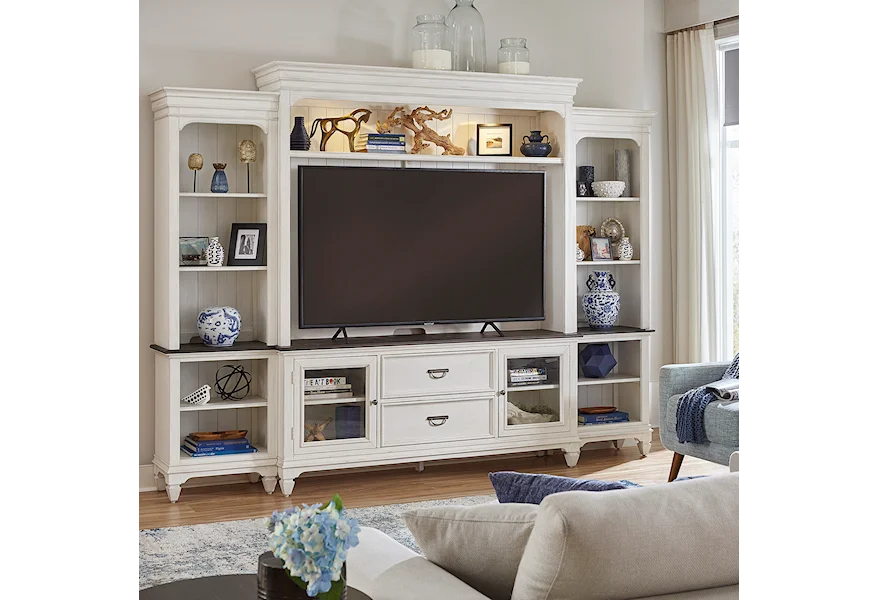Allyson Park Entertainment Center by Liberty Furniture at Coconis Furniture & Mattress 1st