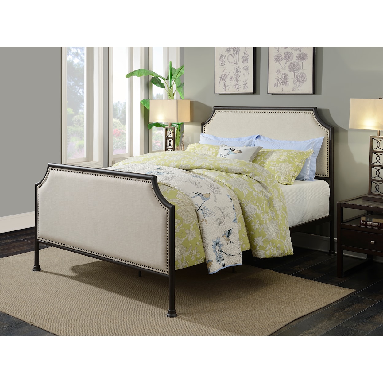 Accentrics Home Fashion Beds Queen Metal Bed