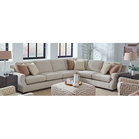 Contemporary 4-Piece Sectional Sofa