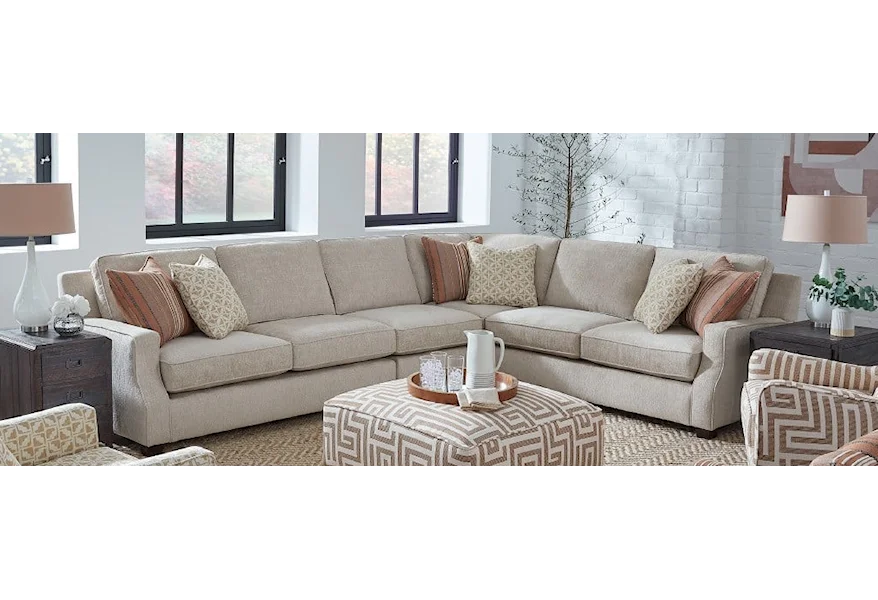 5006 ARTESIA SAND Sectional Sofa by Fusion Furniture at Wilson's Furniture