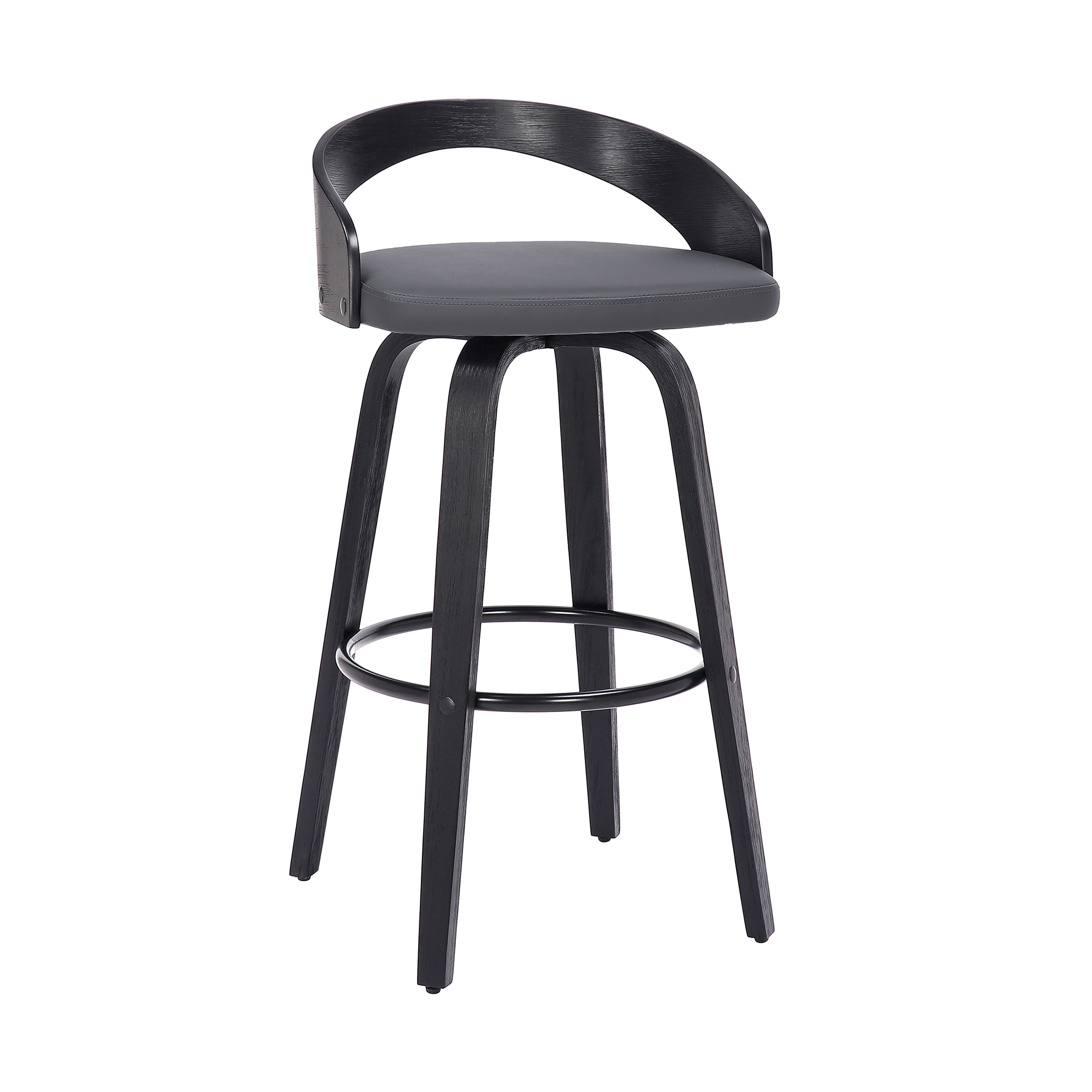 Open-Back Swivel Counter Stool