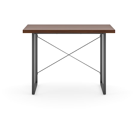 Contemporary Table Desk with Cord Management Tray