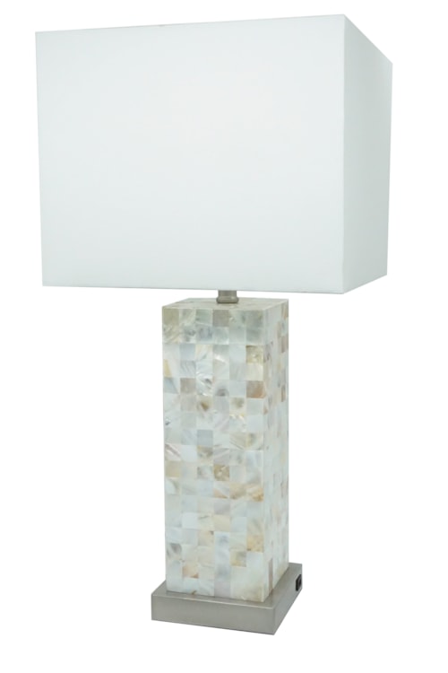 Contemporary Square Table Lamp
