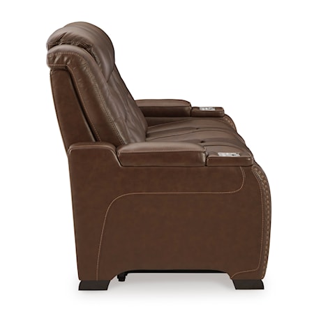 Power Reclining Sofa with Adj Headrests