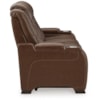 Ashley Signature Design The Man-Den Power Reclining Sofa with Adj Headrests