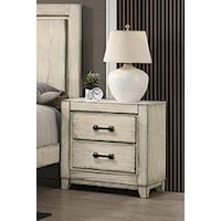 Casual Nightstand with Felt-Lined Top Drawer
