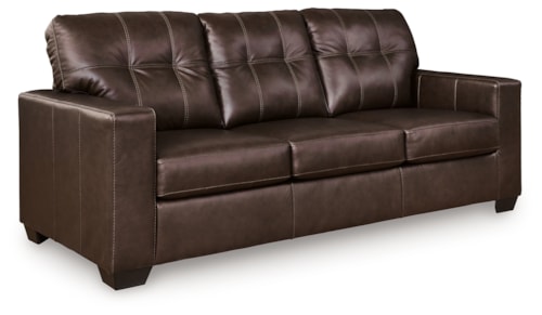 Leather Match Sofa