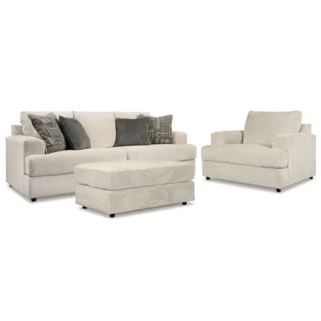 Sofa, Chair, And Ottoman