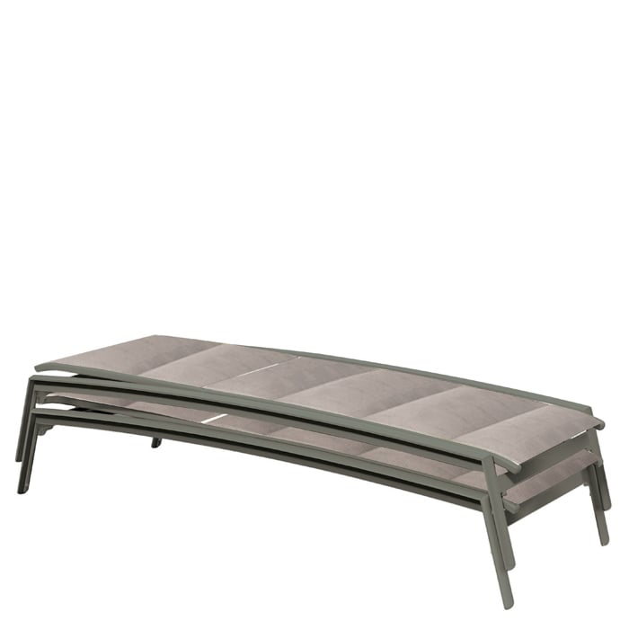 Tropitone Elance Stacking Adj. Padded Sling Chaise Lounge