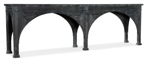 Traditional Dark Charcoal Sofa Console Table