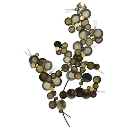 Branches With Circles In Metal Wall Art