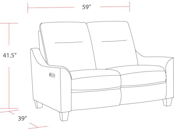 Power Reclining Sofa and Loveseat Set