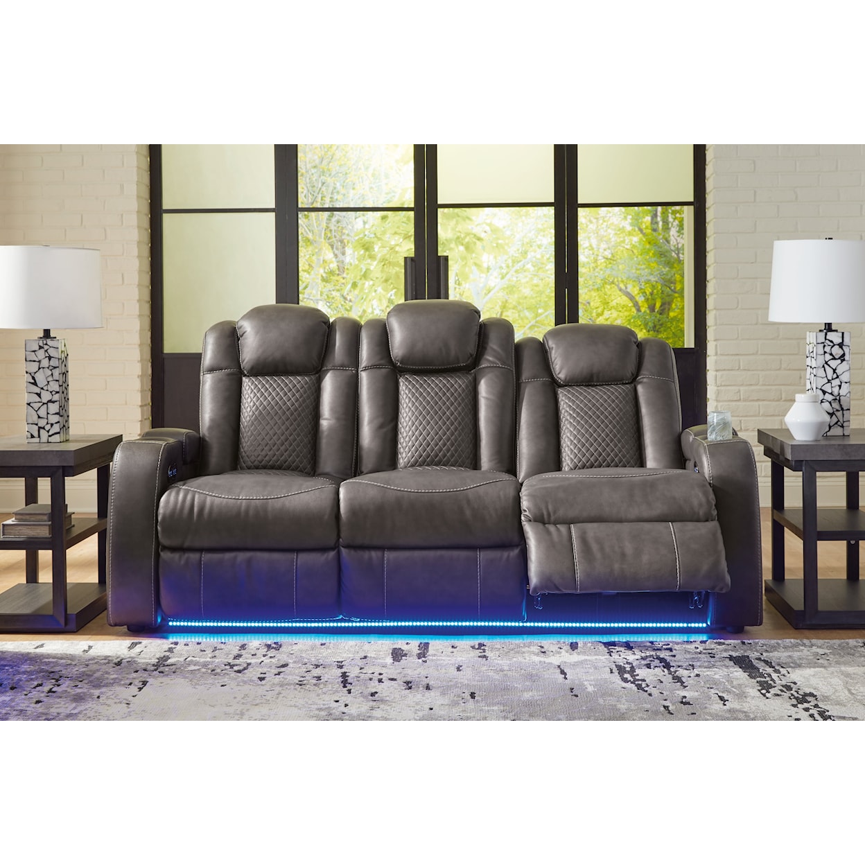 Benchcraft Fyne-Dyme Power Reclining Sofa