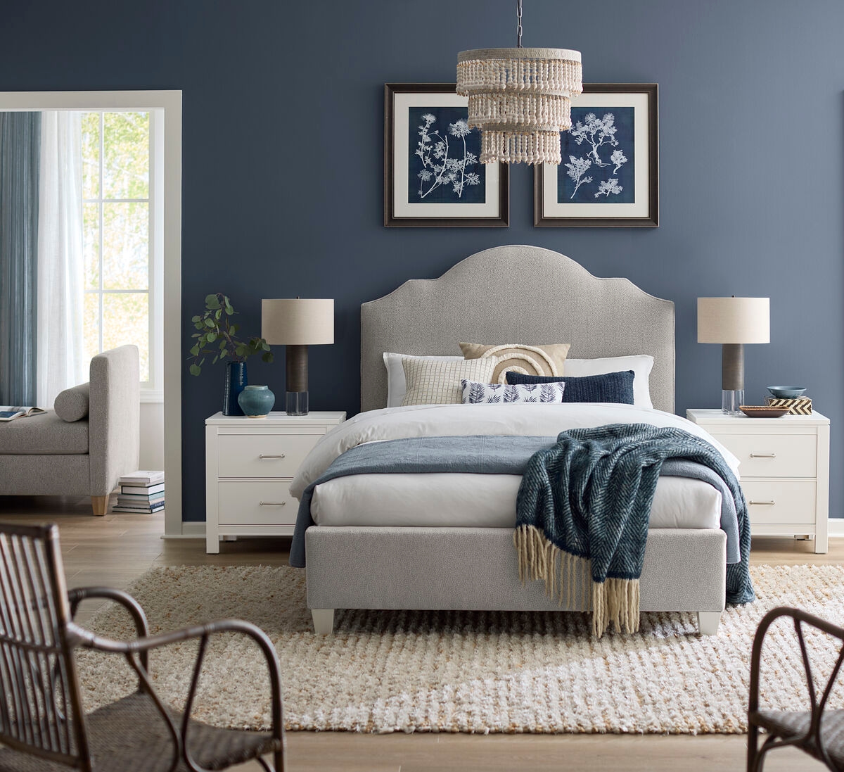 Customizable Full Upholstered Bed