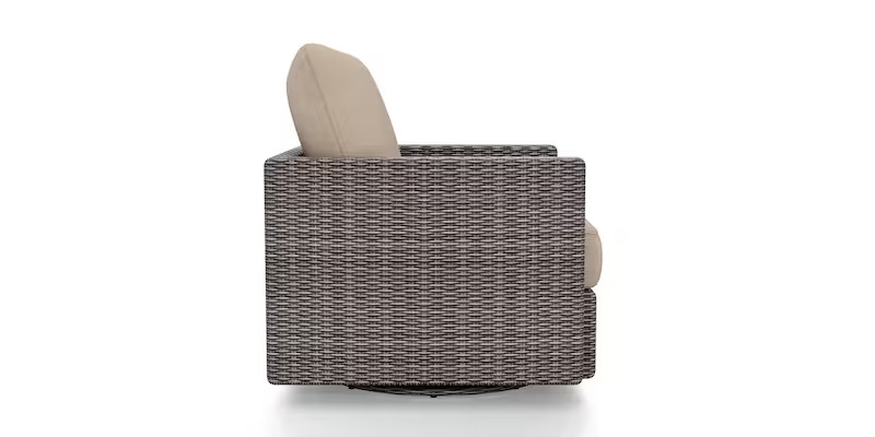 Outdoor Wicker Swivel Glider