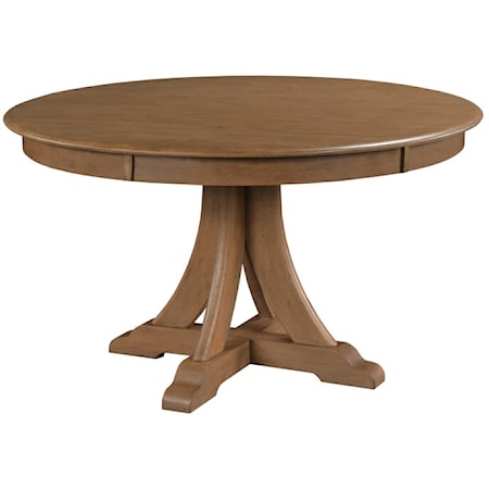 54" Round Quad Table, Latte