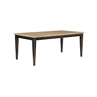 Transitional Two Tone Leg Table