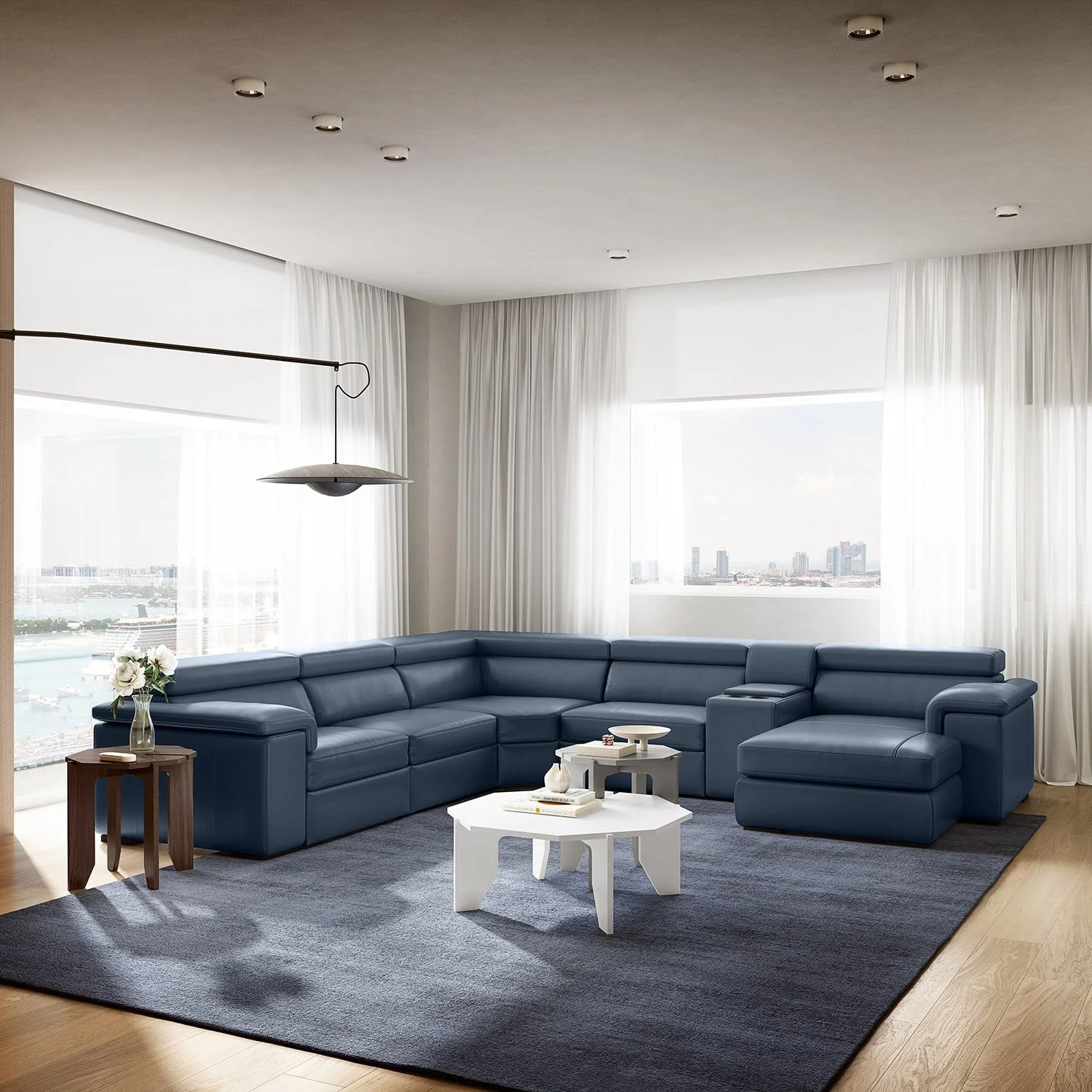 Natuzzi Editions Solare 440183894 Solare L-Shaped Sectional w/Right ...