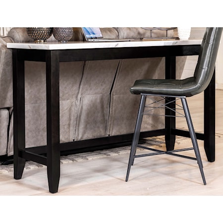 Toby 60-inch Marble Counter Dining Table