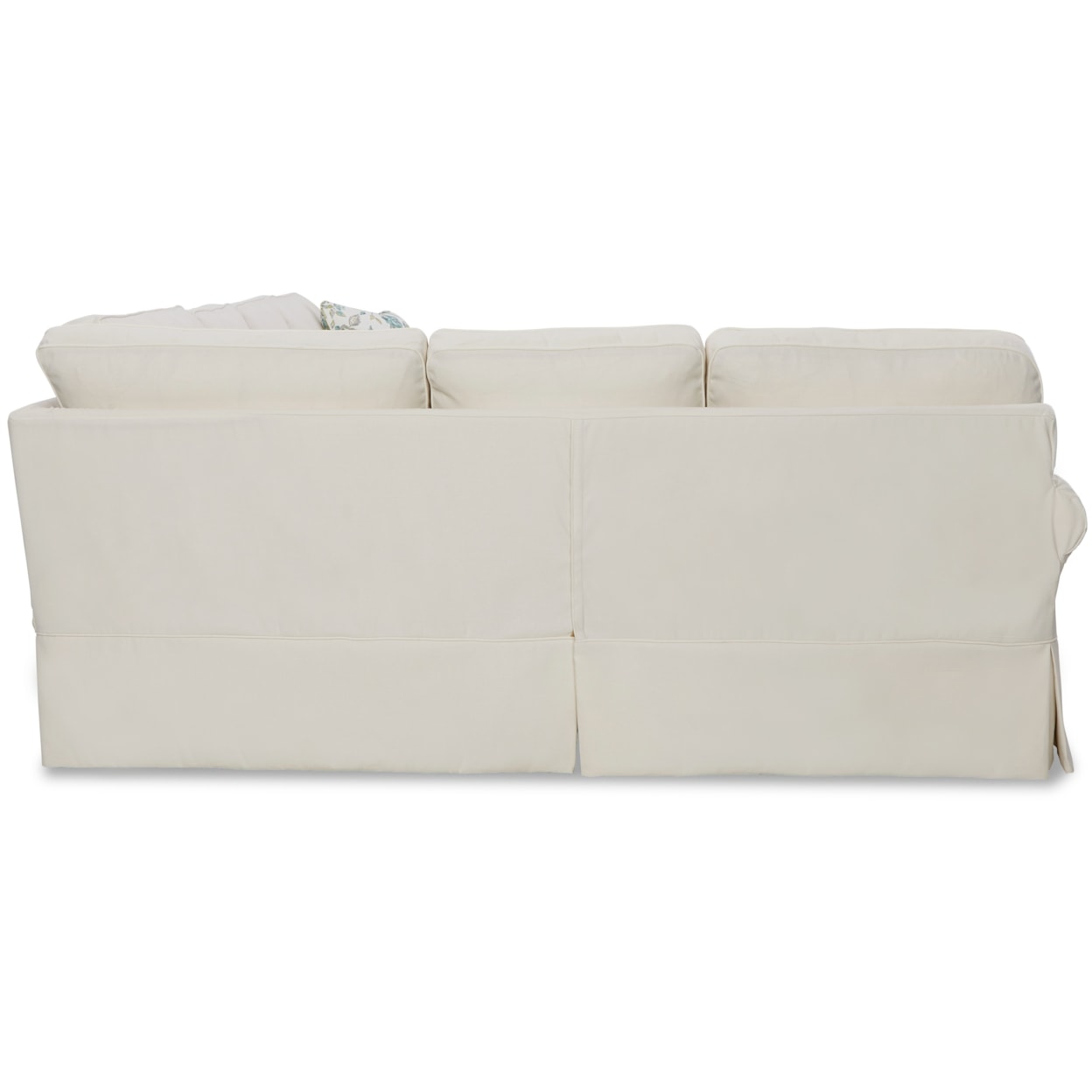 Hickorycraft 917450BD 3-Pc Slipcover Sectional Sofa w/ RAF Chaise