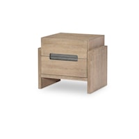 Transitional Nightstand with Two Drawers