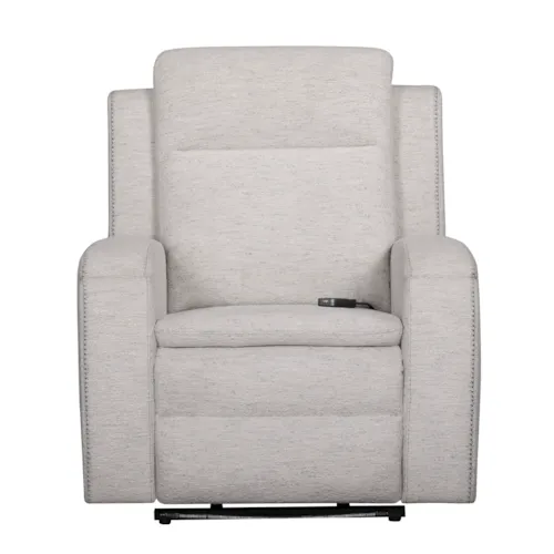Contemporary Rocking Power Recliner with Heat and Massage