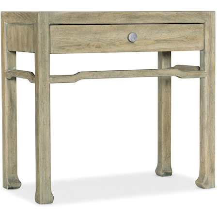 Coastal 1-Drawer Nightstand with Soft-Close Drawer