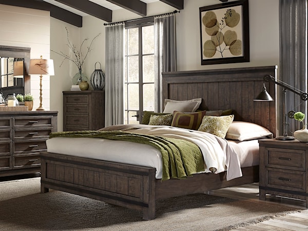 5-Piece California King Panel Bed Set