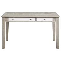 Contemporary 54" Table Desk with Drop-Front Keyboard Drawer
