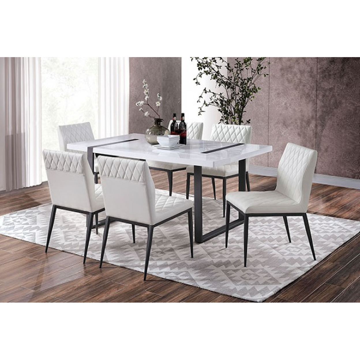 Furniture of America - FOA Alessia 7-Piece Dining Set