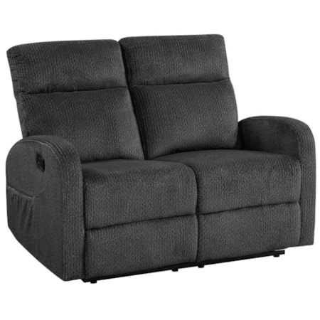 Fabric Reclining Wall-Hugger Loveseat