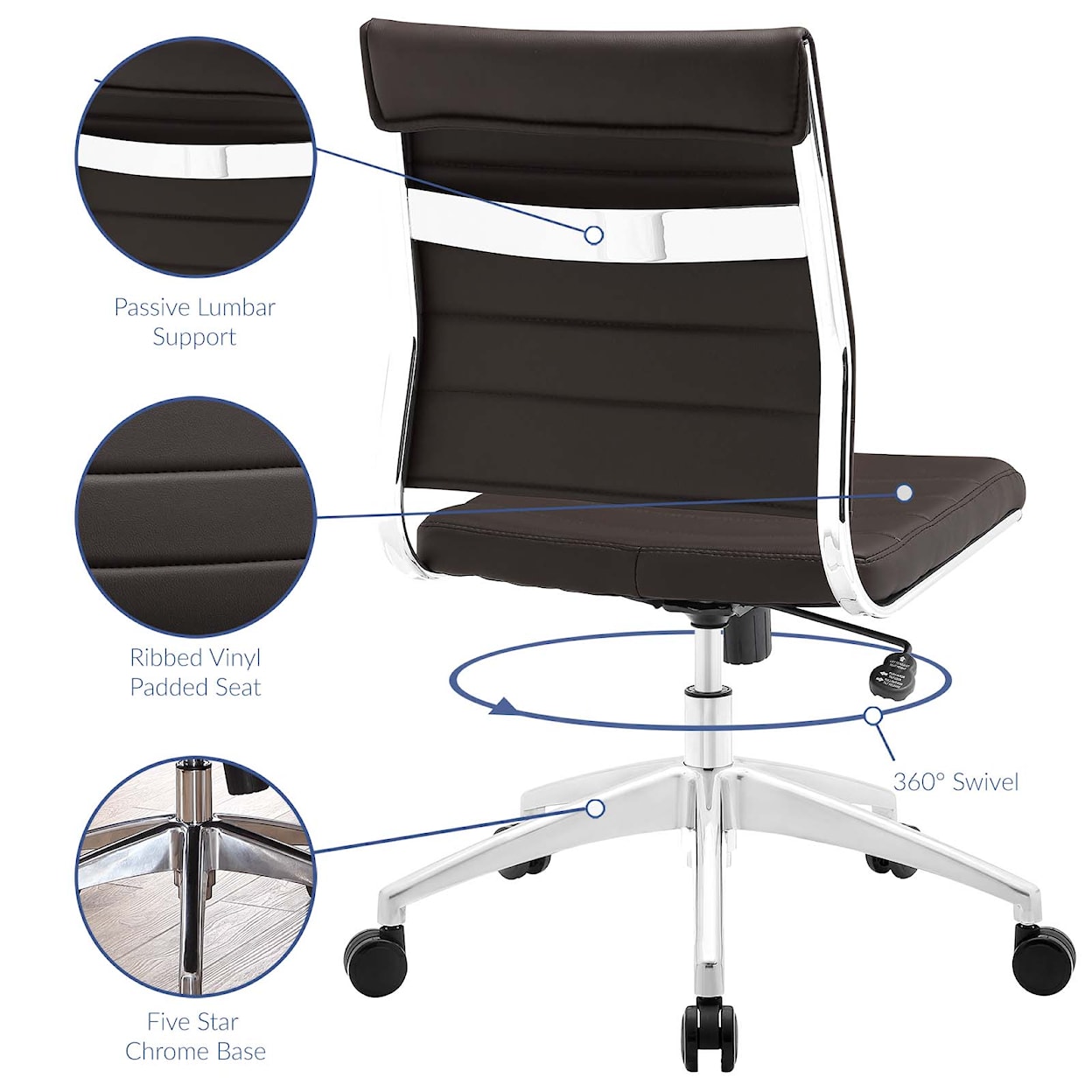 Modway Jive Armless Office Chair