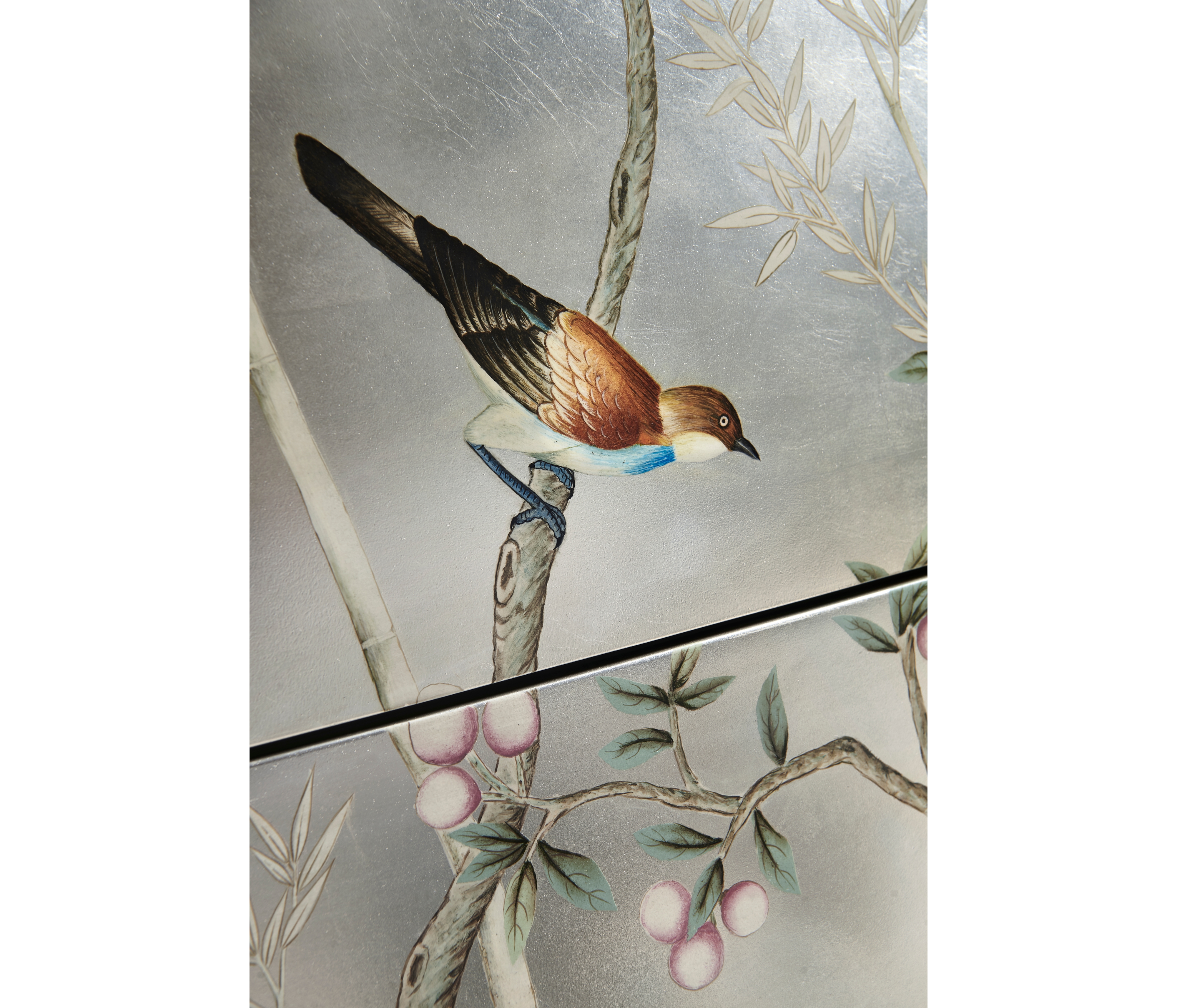 Jonathan Charles JC Modern Shimmering Moon Bow Front Chest