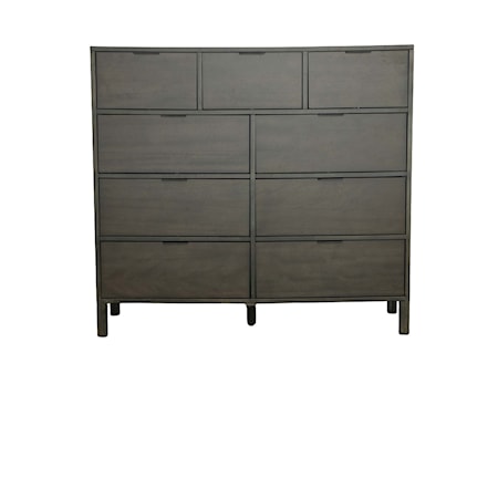 Transitional 9-Drawer Dresser