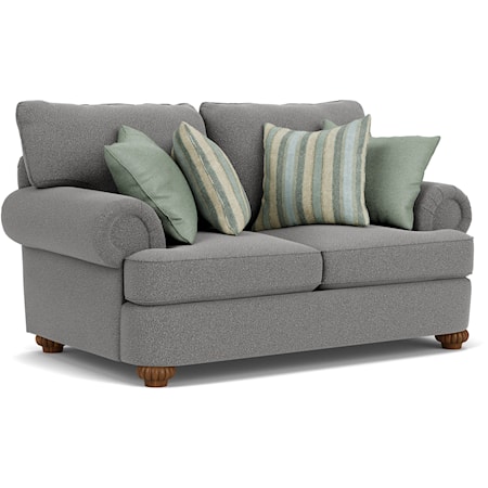 Loveseat with Rolled Arms