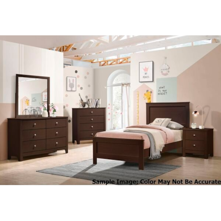 6-Drawer Dresser and Square Mirror Set