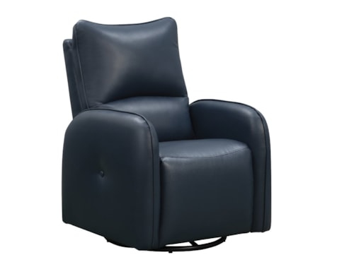 Casual Kid's Push-Back Swivel Recliner Plush Seating