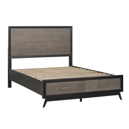 King Platform Storage Bed