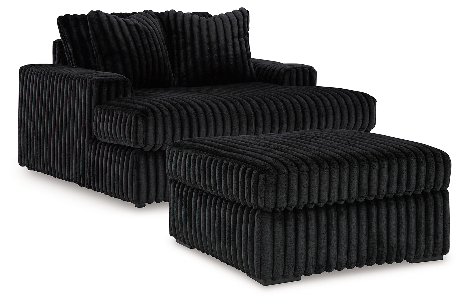 Oversized Chaise & Oversized Accent Ottoman