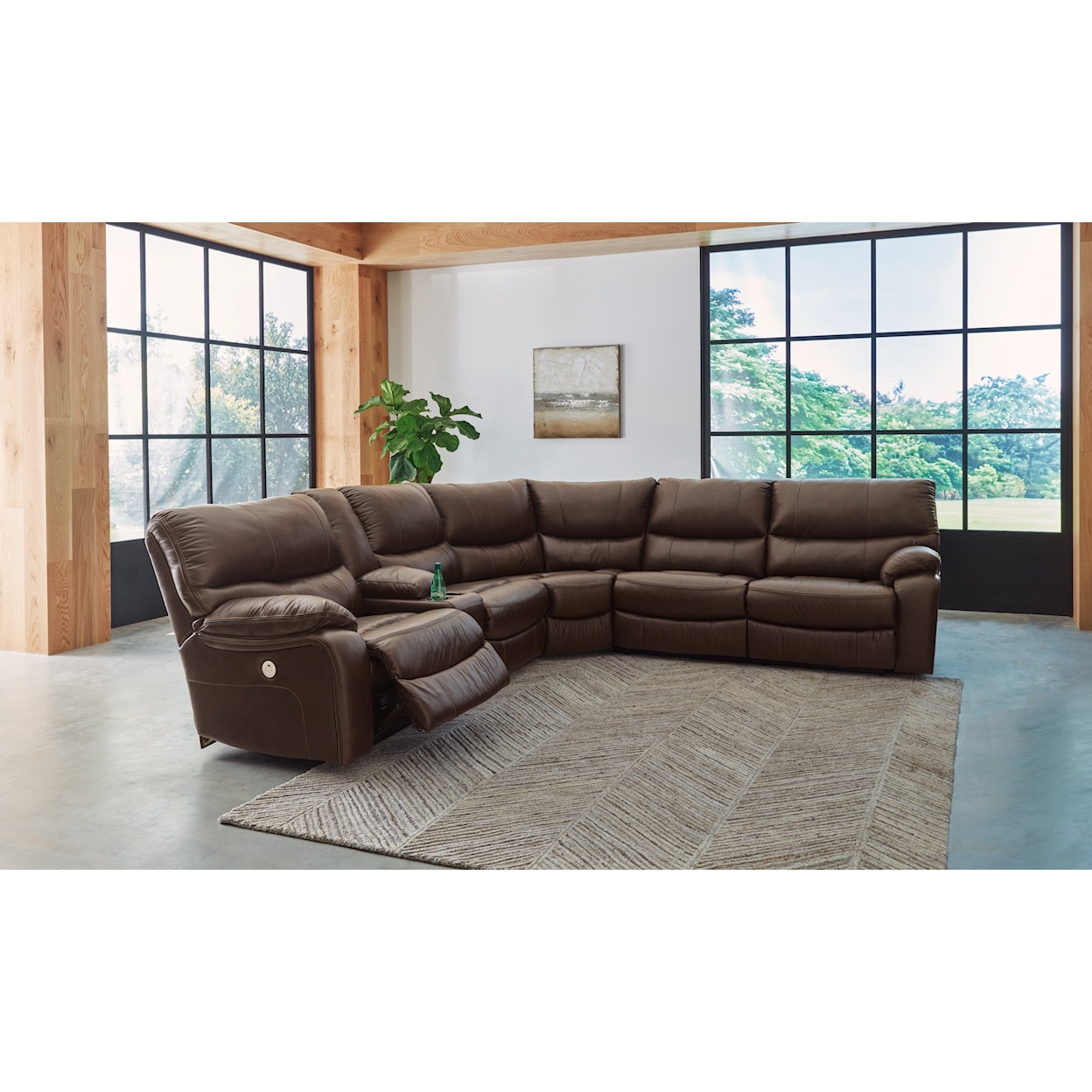 Signature Design by Ashley Family Circle Reclining Sectional