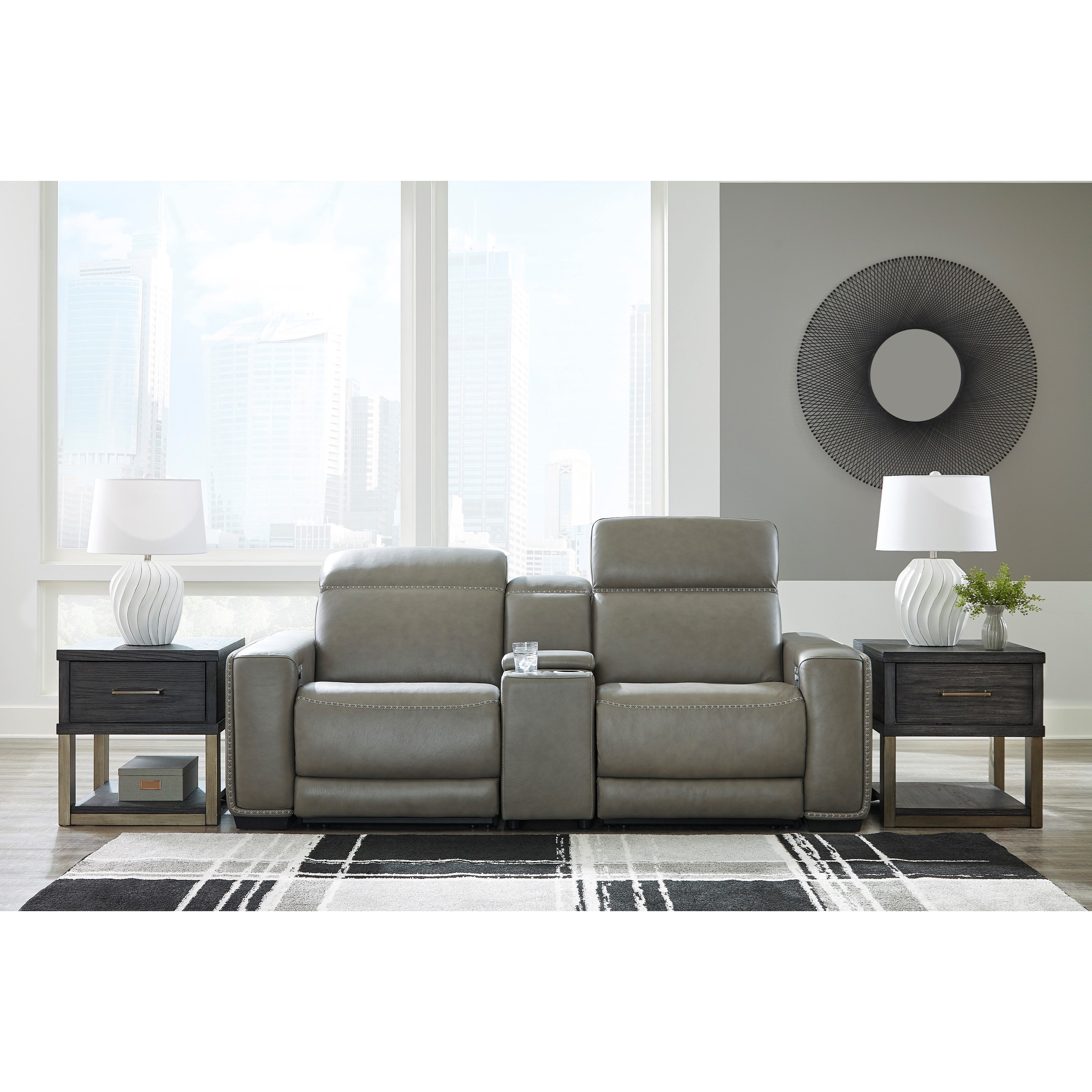 Power Reclining Loveseat w/ Console