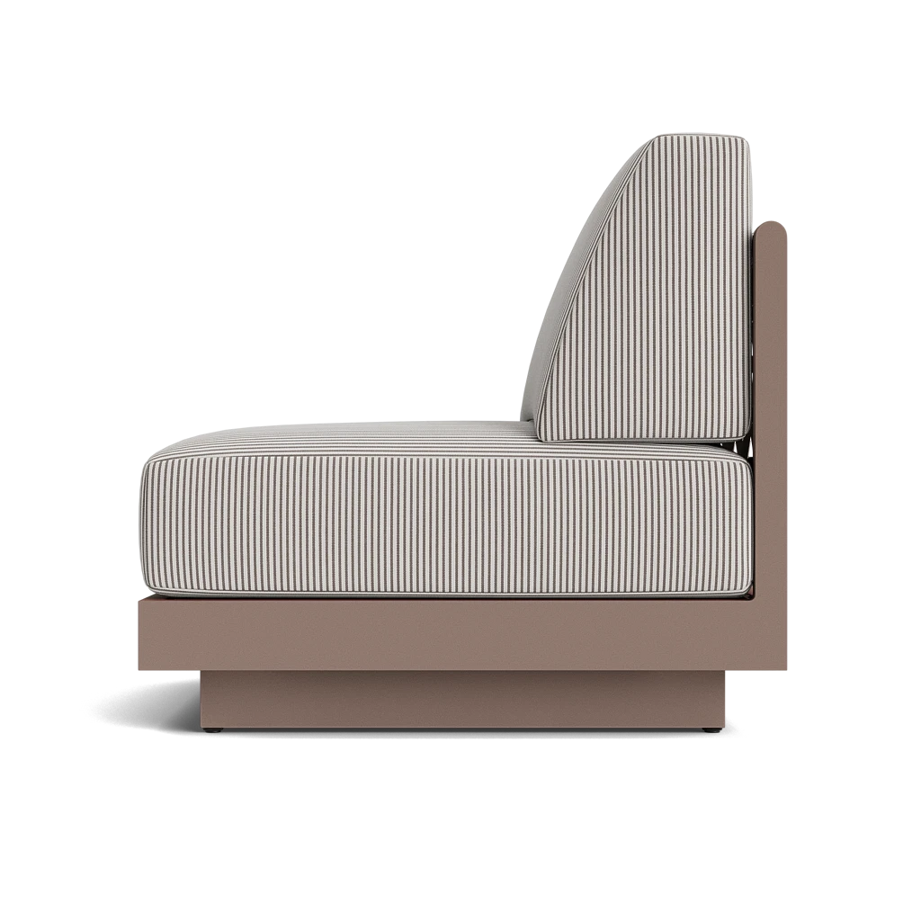 Cushioned Armless Lounge Chair