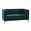 Prime Isaac Green Velvet Loveseat