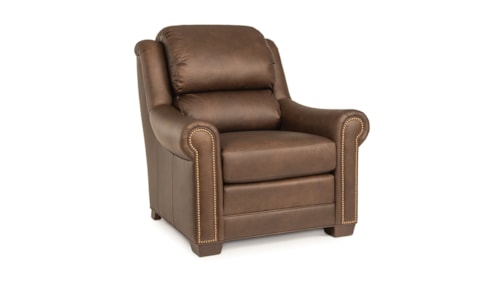 Transitional Chair with Bustle Back