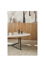 Moe's Home Collection Chloe Contemporary Coffee Table with Marble Top