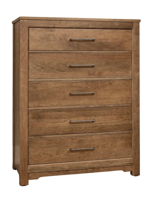 Transitional 5-Drawer Chest with English Dovetail Construction